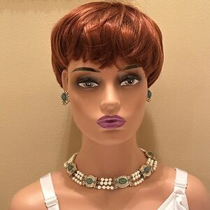 Pearl Statement Necklace Set for Women